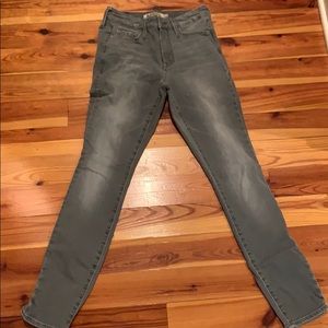 Athleta skinny jeans size 0 gray